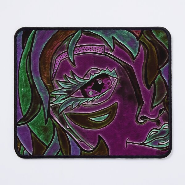 Item preview, Dark Pink Lady portrait, edited watercolour drawing designed and sold by MariDaniArt.