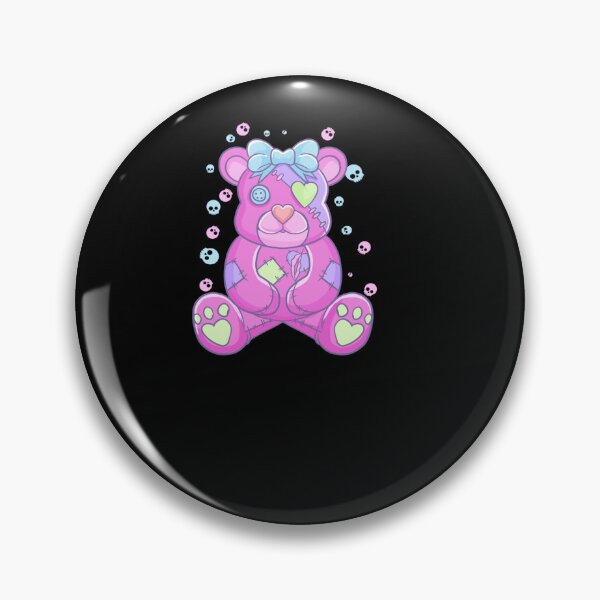Item preview, PASTEL GOTH TEDDY BEAR STUFFED ANIMAL GOTH designed and sold by sobriowslen.
