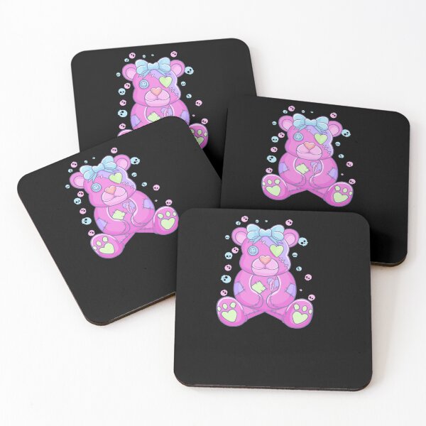 Item preview, PASTEL GOTH TEDDY BEAR STUFFED ANIMAL GOTH designed and sold by sobriowslen.