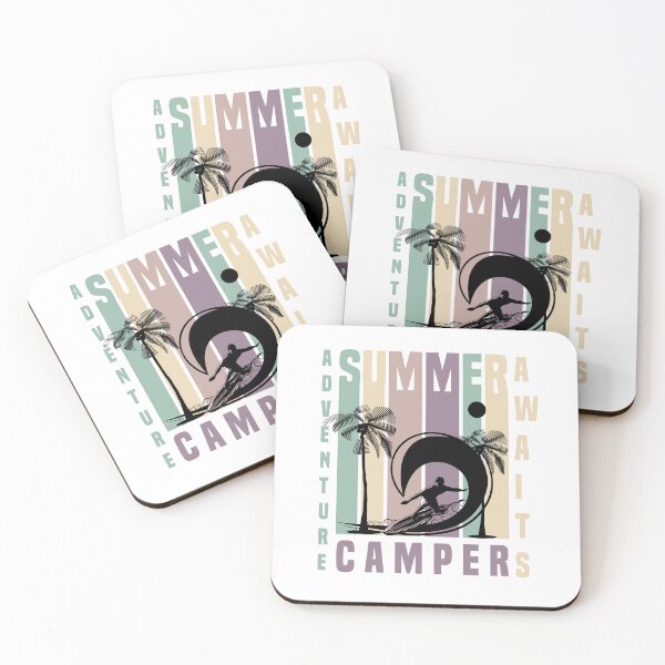 Item preview, Summer Adventure Awaits Camper Surfing Lovers designed and sold by medbdj.