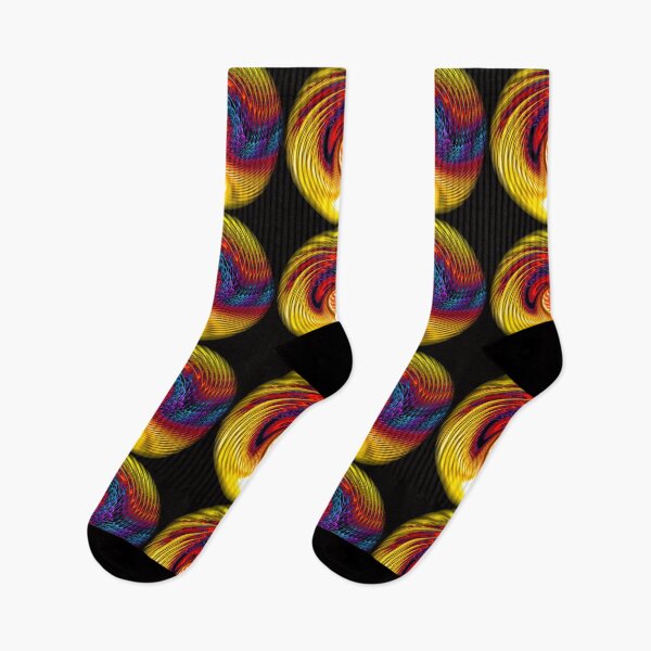 Item preview, Fractal Swirl 52822 - Vibrant spinning colors of yellow, red and blue designed and sold by Warren Paul Harris.