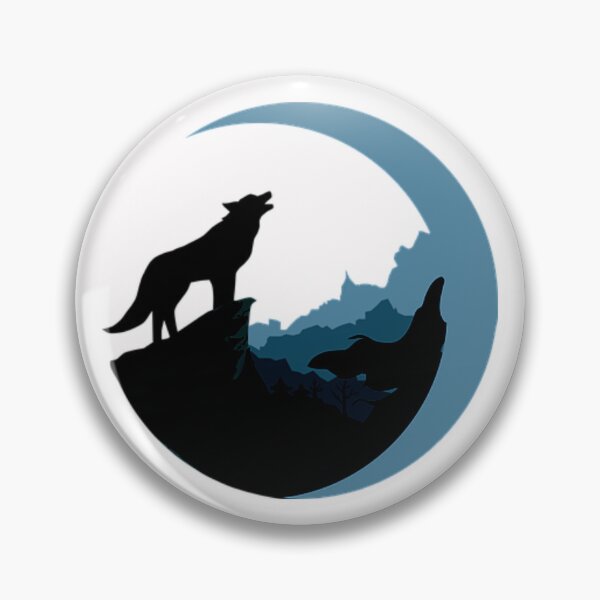 Item preview, COOL MOON  WOLF ILLUSTATION ART. designed and sold by BEAUTY ⭐⭐⭐⭐⭐.