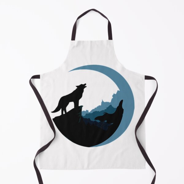 Item preview, COOL MOON  WOLF ILLUSTATION ART. designed and sold by BEAUTY ⭐⭐⭐⭐⭐.