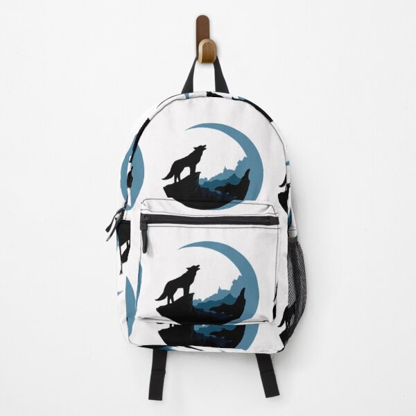 Item preview, COOL MOON WOLF ILLUSTATION ART. designed and sold by BEAUTY ⭐⭐⭐⭐⭐.