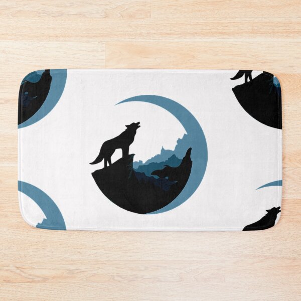 Item preview, COOL MOON  WOLF ILLUSTATION ART. designed and sold by BEAUTY ⭐⭐⭐⭐⭐.