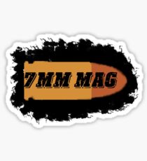 7mm rem mag ammo can label rifle bullet box Sticker