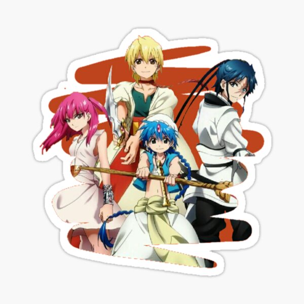 Magi The Labyrinth Of Magic Stickers for Sale