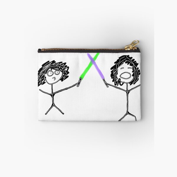 Item preview, Stick figures with lightsabers fighting designed and sold by sikmnxj.