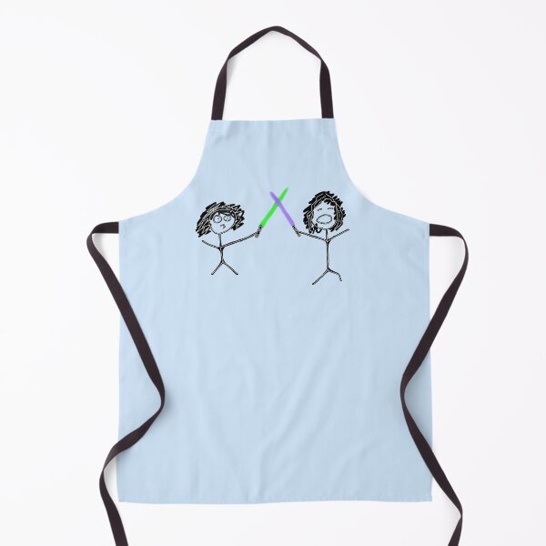 Item preview, Stick figures with lightsabers fighting designed and sold by sikmnxj.