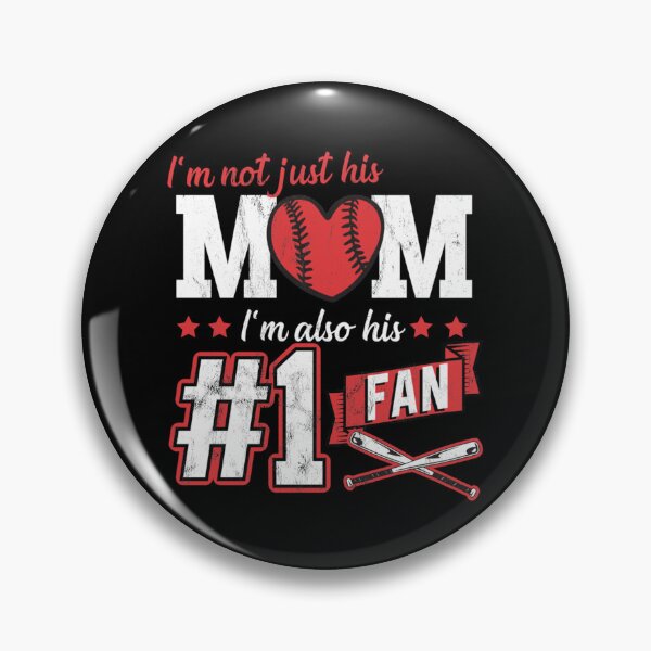 Item preview, I'm Not Just His Mom I'm Also His No 1 Baseball Mom Essential T-Shirt designed and sold by heajosephgi3.