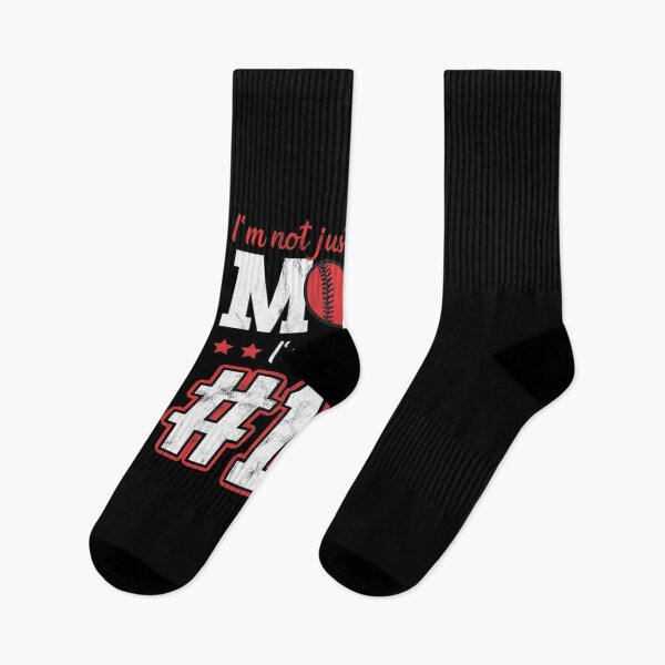 Item preview, I'm Not Just His Mom I'm Also His No 1 Baseball Mom Essential T-Shirt designed and sold by heajosephgi3.