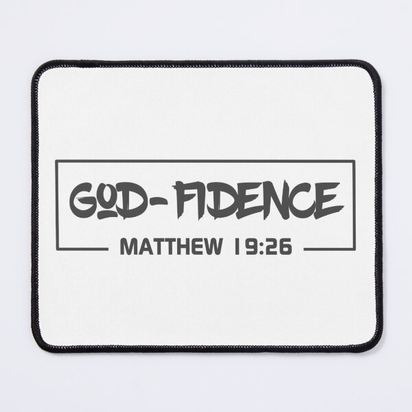 Item preview, Christian Design - God-fidence - Matthew 19 verse 26 designed and sold by simplydesignart.