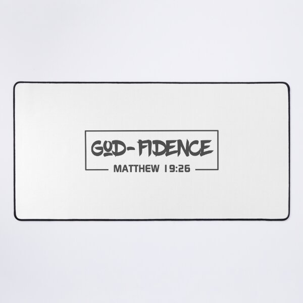Item preview, Christian Design - God-fidence - Matthew 19 verse 26 designed and sold by simplydesignart.
