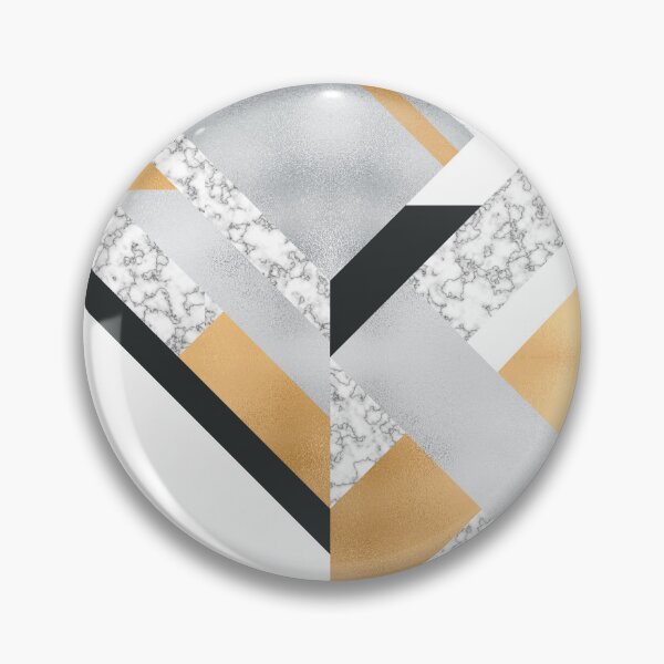Item preview, Abstract Geo (Black, White, Gold, Silver & Marble) designed and sold by Blue-Banana.
