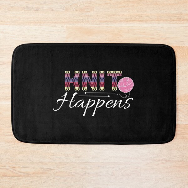 Artikelvorschau, Knit Happens Lustiges Quilt-Stricken, Hobby-Humor für einen Stricker entworfen und verkauft von StrongShirts.