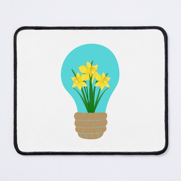 Item preview, Light Bulb With Yellow Flowers designed and sold by JanviRamani.
