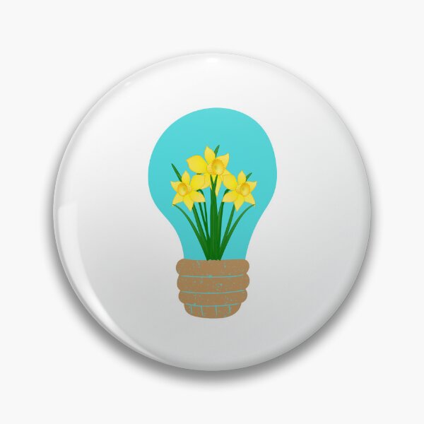 Item preview, Light Bulb With Yellow Flowers designed and sold by JanviRamani.