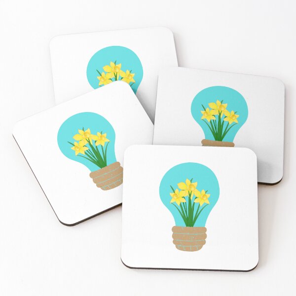 Item preview, Light Bulb With Yellow Flowers designed and sold by JanviRamani.
