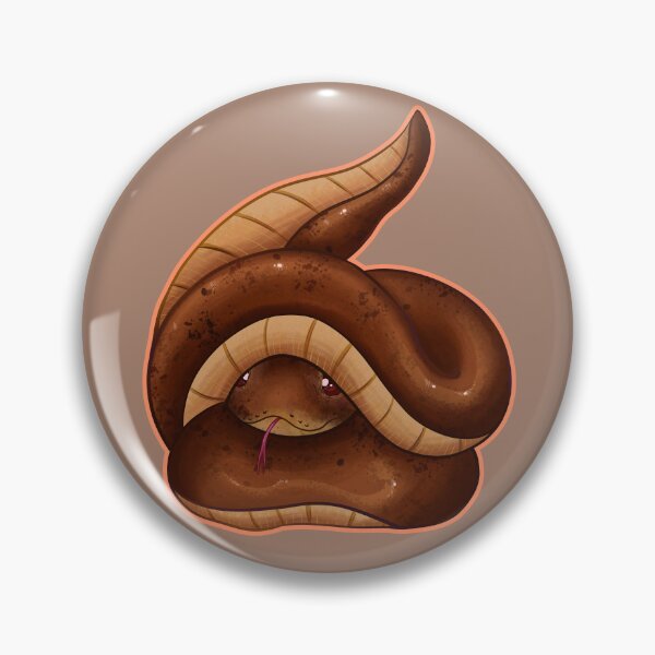 Item preview, Kawaii Brown Snake designed and sold by With Love, InspireMari.