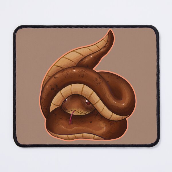 Item preview, Kawaii Brown Snake designed and sold by With Love, InspireMari.