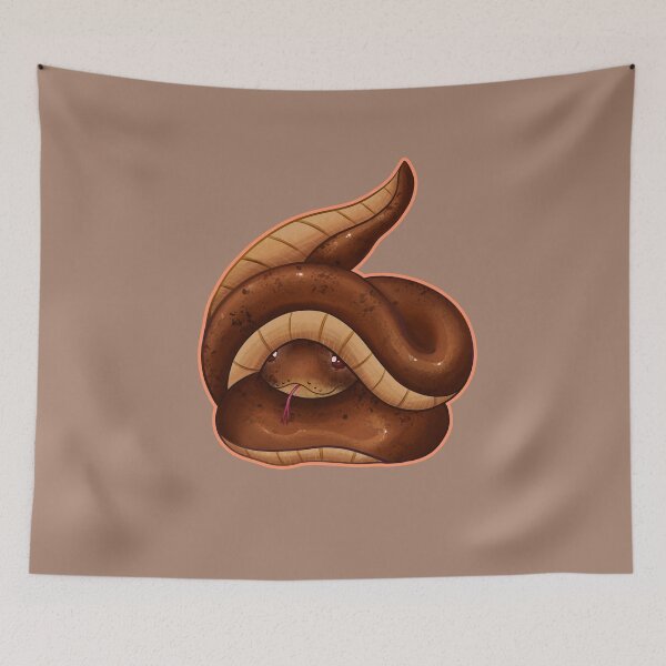 Item preview, Kawaii Brown Snake designed and sold by With Love, InspireMari.