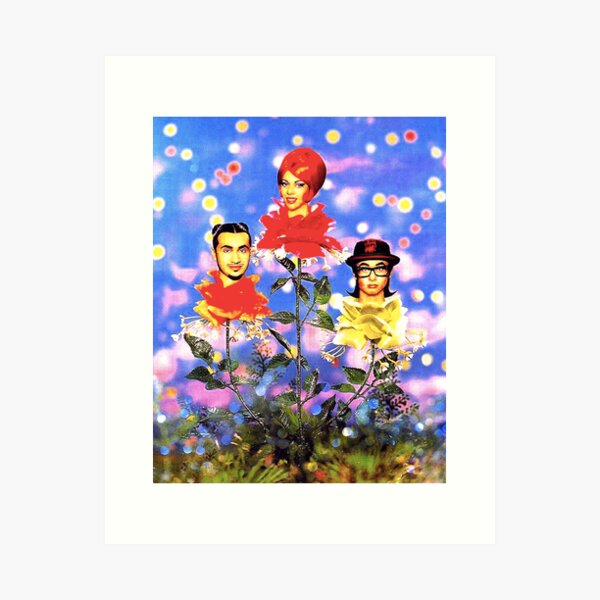 DEEE-LITE HEADS FLOWER PLANTS Art Print