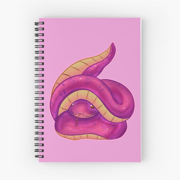 Item preview, Kawaii Pink Snake designed and sold by With Love, InspireMari.
