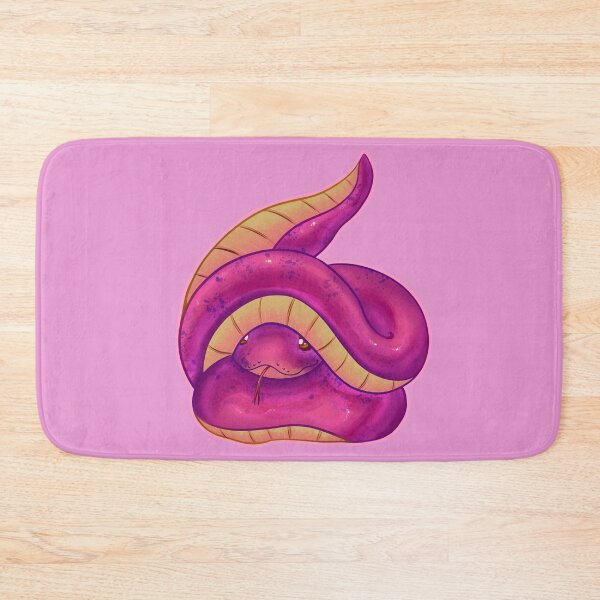 Item preview, Kawaii Pink Snake designed and sold by With Love, InspireMari.