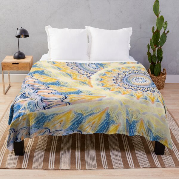 Item preview, Mandala Wave in Blue designed and sold by MediaArtbyMara.