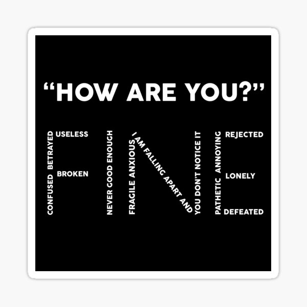 how-are-you-fine-classic-t-shirt-sticker-for-sale-by-shopremuim