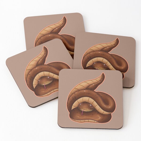 Item preview, Kawaii Brown Snake designed and sold by With Love, InspireMari.