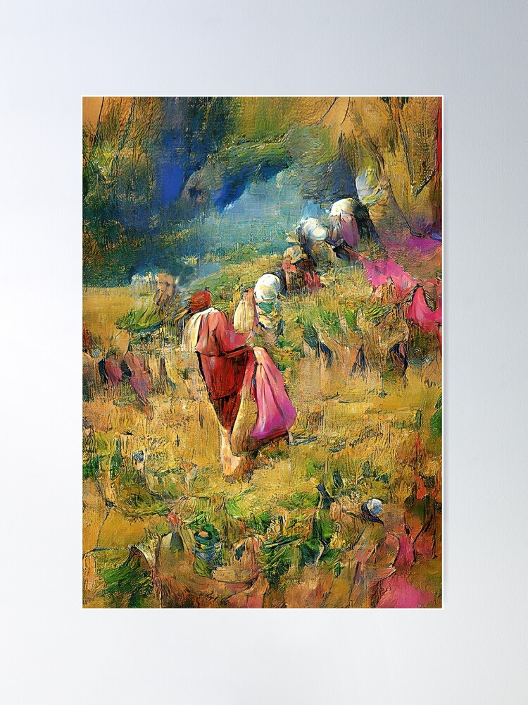 Alternate view of Gleaning in the Barley Field. Book of Ruth 2:2. Poster