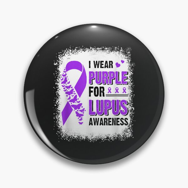 Item preview, I Wear Purple For Lupus Awareness Butterfly Ribbon Bleached designed and sold by Corelli87.