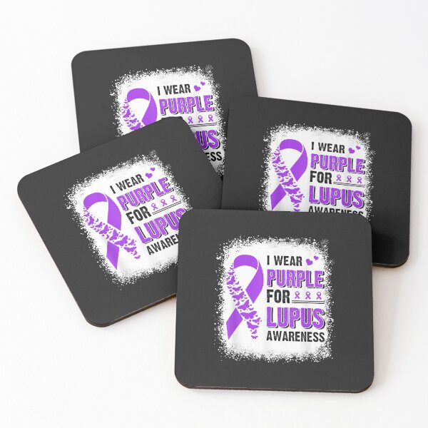 Item preview, I Wear Purple For Lupus Awareness Butterfly Ribbon Bleached designed and sold by Corelli87.