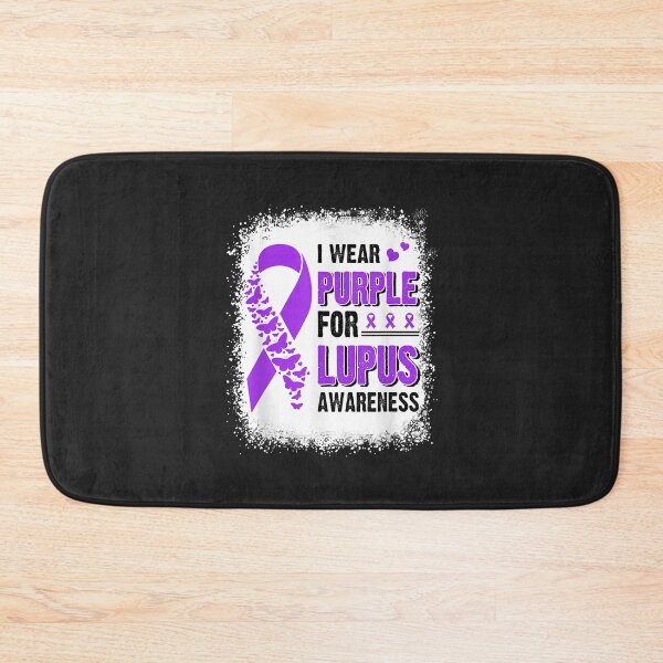 Item preview, I Wear Purple For Lupus Awareness Butterfly Ribbon Bleached designed and sold by Corelli87.