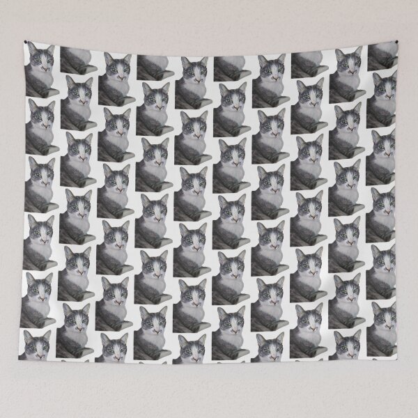 Item preview, Siamese Cross Cat Art designed and sold by LornaBowdenART.