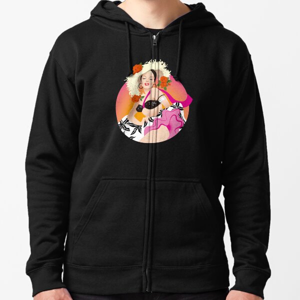 Tropical heat wave Zipped Hoodie