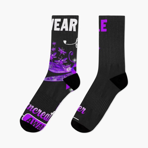 Item preview, I Wear Purple Pancreatic Cancer Awareness Dragonfly designed and sold by Corelli87.