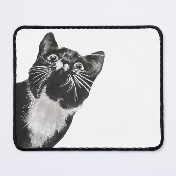 Item preview, Tuxedo Black & White Cat Art designed and sold by LornaBowdenART.