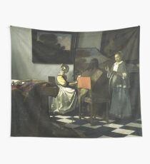 Stolen Art - The Concert by Johannes Vermeer Wall Tapestry