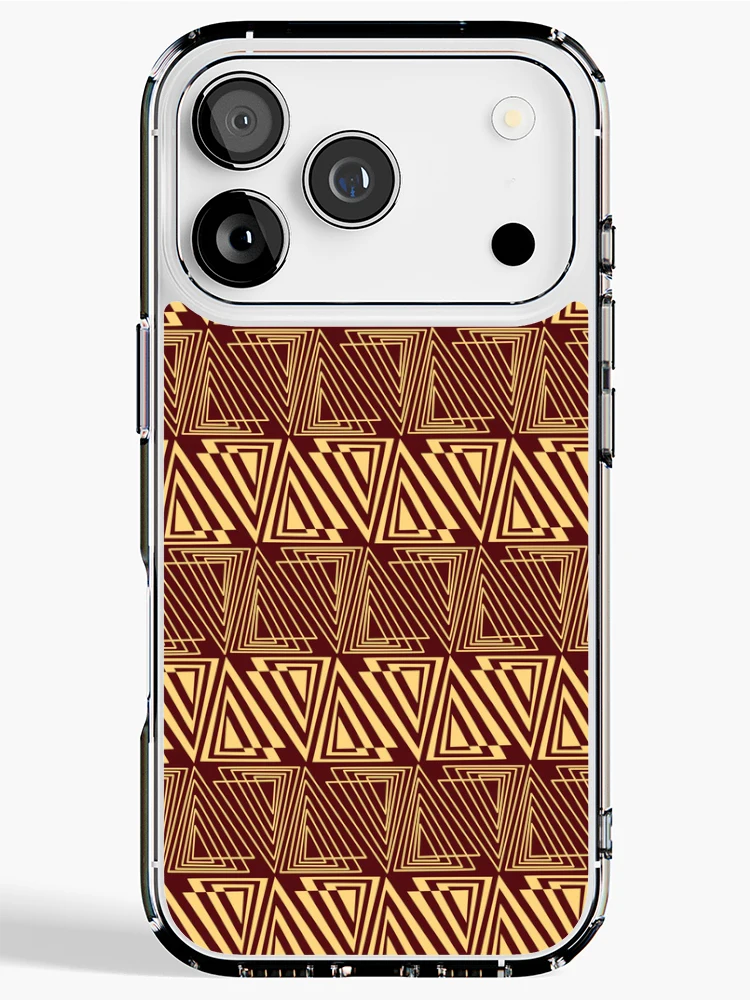 Thumbnail 1 of 5, iPhone Case, triangular chains designed and sold by B. Kukla.