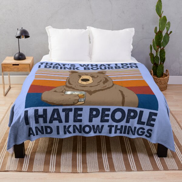Item preview, Thats What I Do I Drink Bourbon The Bear Hate People Personalized Unisex, Dark, Hot Idea designed and sold by CorySTORE.