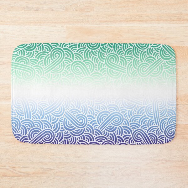 Item preview, Ombré gay man flag and white swirls doodles (5 colors) designed and sold by savousepate.