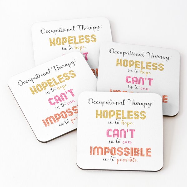 Item preview, Occupational Therapy Motivational Quote designed and sold by deepan chandrasekaran.