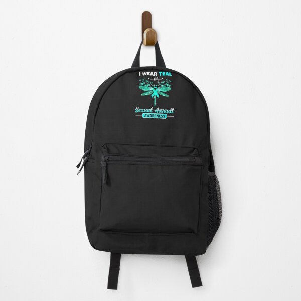 Item preview, I Wear Teal Sexual Assault Awareness Dragonfly designed and sold by Corelli87.
