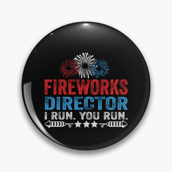 Artikelvorschau, 4. Juli Fireworks Director I Run You Run USA Funny entworfen und verkauft von EIMgraphic.