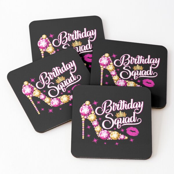 Item preview, Birthday Squad, group design. Birthday party woman’s  designed and sold by iclipart.