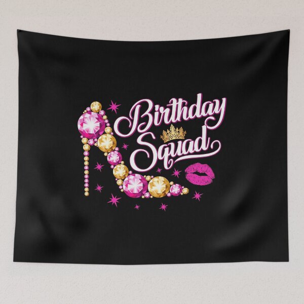 Item preview, Birthday Squad, group design. Birthday party woman’s  designed and sold by iclipart.