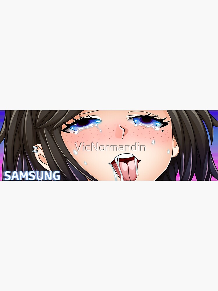 Samsung Sam Lewd Face Anime Slap Poster For Sale By Vicnormandin Redbubble