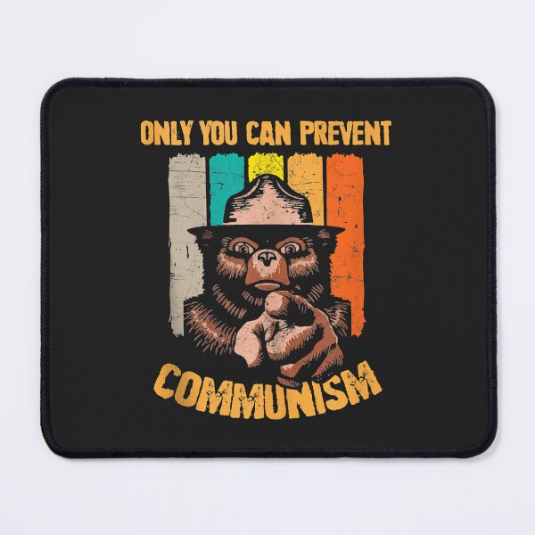 Item preview, Only You Can Prevent Communism Funny Camping Bear Tank Top designed and sold by Corelli87.